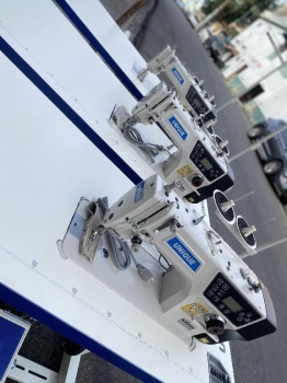 Máquina de coser industrial plana con cortador de hilo mas luz