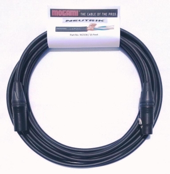 Mogami neglex 2534 quad cable para micrófonos 15 pies