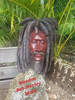 Bob marley wooden mask