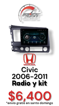 Radio y kit de civic 2006 al 2011