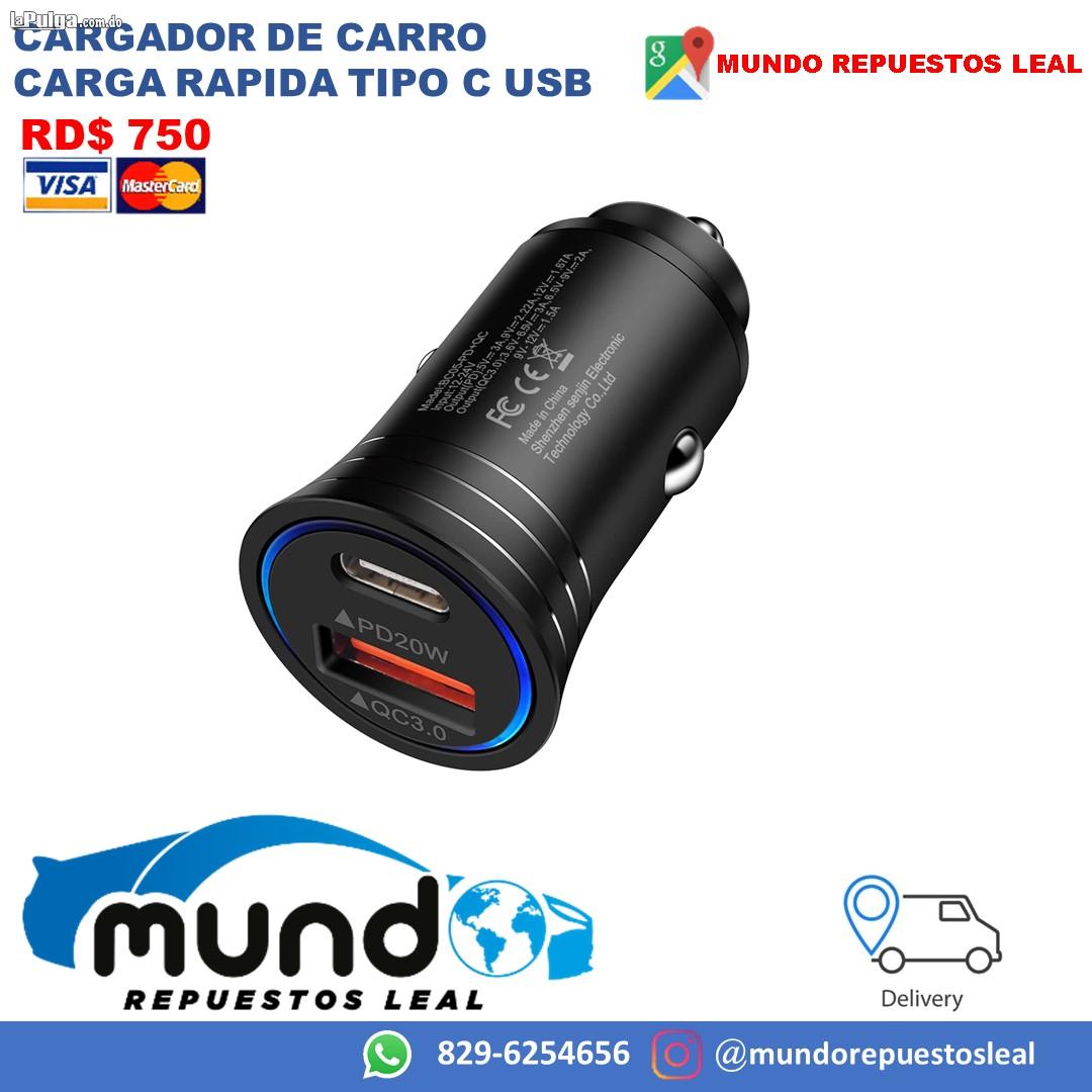 CARGADOR DE CARRO CARGA RAPIDA TIPO C Y USB Foto 7130368-2.jpg