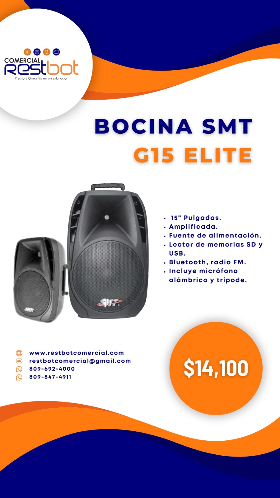 Bocina SMT G15 Elite Foto 7185658-1.jpg
