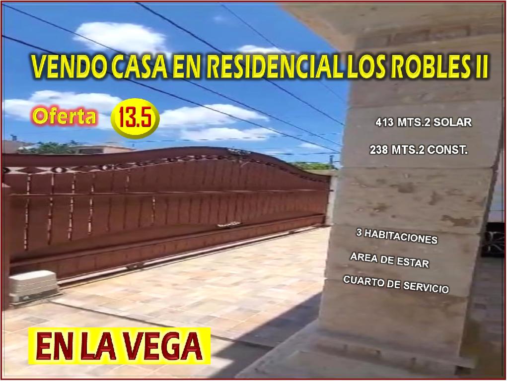 SE VENDE CASA  EN EL RES. LOS ROBLES II LA VEGA 3 HABS. 413 MTS.2 Foto 7209342-10.jpg