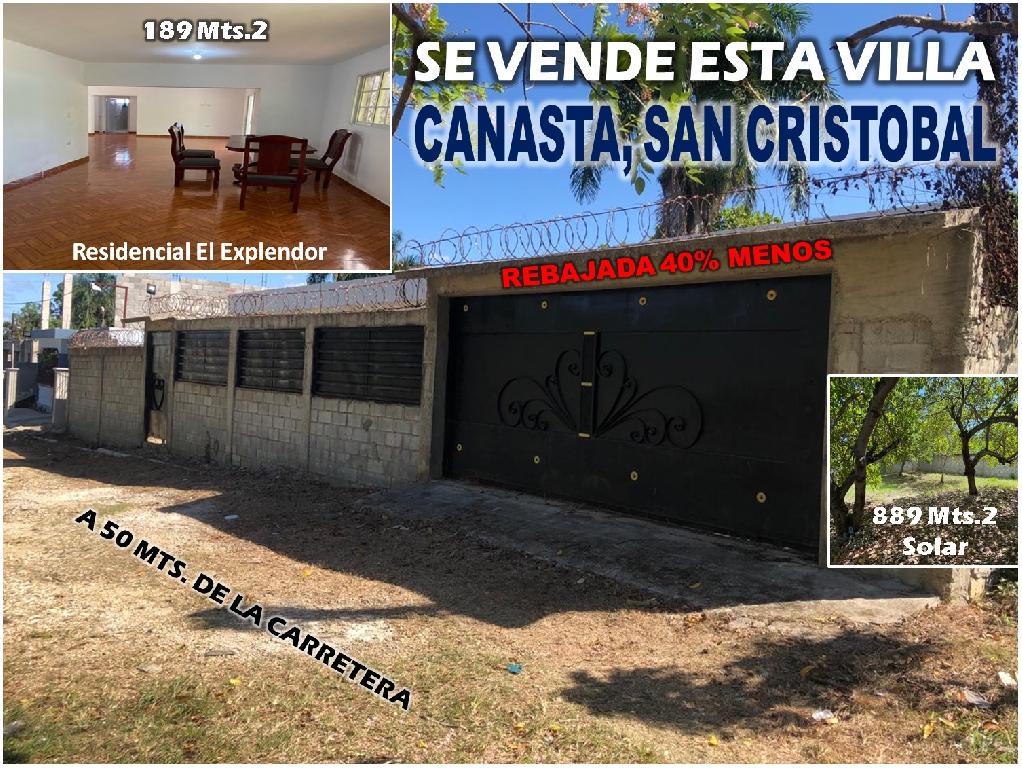 VENDO VILLA 36 MENOS EN CANASTA SAN CRISTOBAL RES. EL EXPLENDOR OPORTU Foto 7214142-1.jpg
