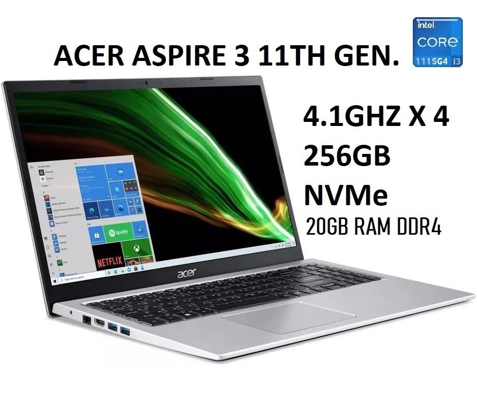 LAPTOP ACER ASPIRE 3 15.6 I3 11VA 20GB DDR4 256GB SSD NVMe NUEVA 24700 Foto 7219848-1.jpg