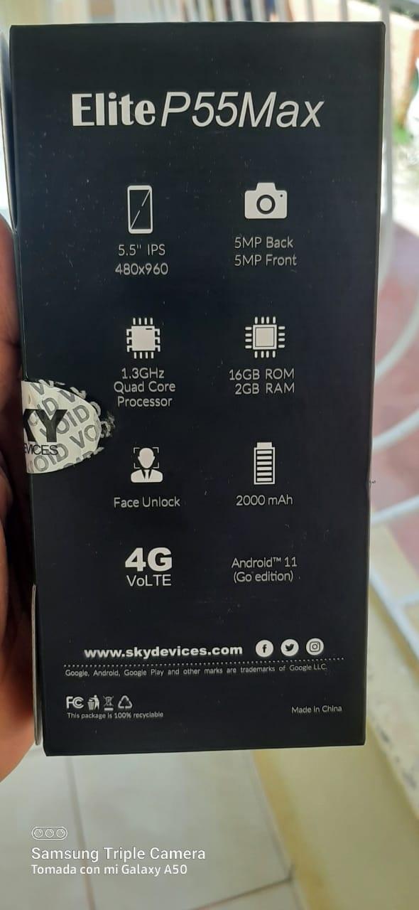 Celular SKY Económico Elite P55 Max Nuevo en su Caja Android 11 capaci Foto 7222083-1.jpg