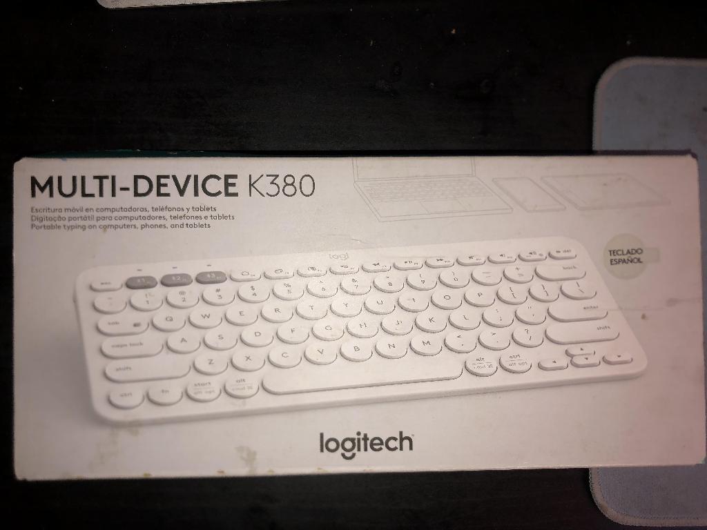 Teclado Logitech k380 Multi-USO Bluetooth Color Blanco Español para Ma Foto 7225263-1.jpg