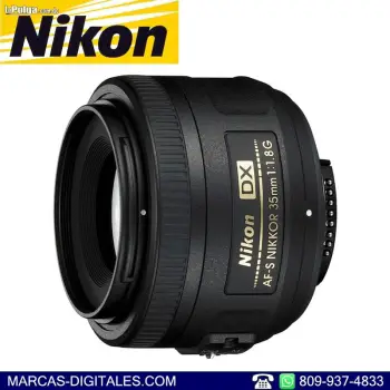 Lente nikon af-s 35mm f18g para camaras nikon nuevo