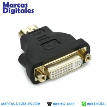 Adaptador bidireccional hdmi macho a dvi-i hembra