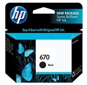 Tinta original hp 670 negro