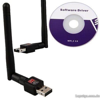 Dongle wifi usb con antena para laptops pc recibidores tv dvr 150