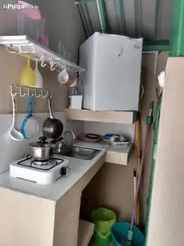 Estudio habitacion con baño y cocina privados. area comedor