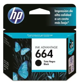 Cartucho de tinta negra hp 664 advantage