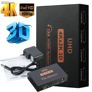 Divisor / duplicador / repetidor hdmi multi pantalla 4k splitter