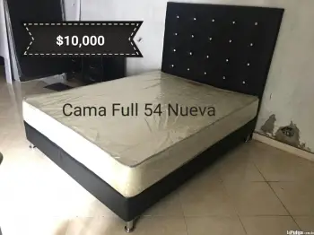 Cama full 54 completa con colchón