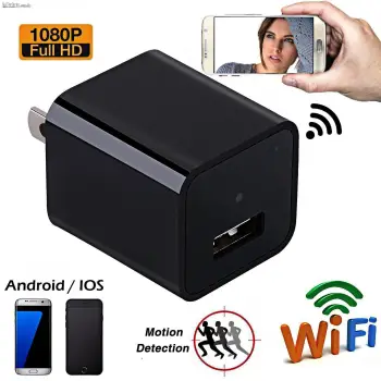 Camara espia wifi oculta tipo cargador usb 1080p cámara