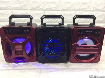 Bocina bluetooth / radio fm / aux / recargable / luces led