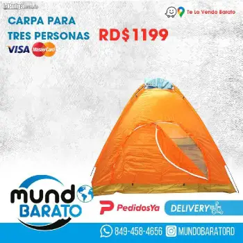 Carpa camping tienda de campaña tipo igloo para dos tlvb