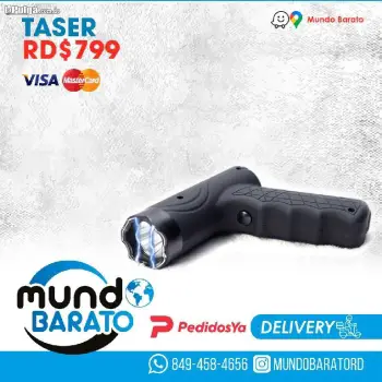 Taser pistola arma electrica para su seguridad y protección.