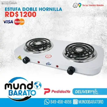 Estufa de mesa electrica 2 hornillas cocina. tlvb