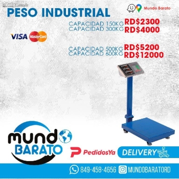Balanza peso digital industrial 150kg 300kg 500kg 1000kg