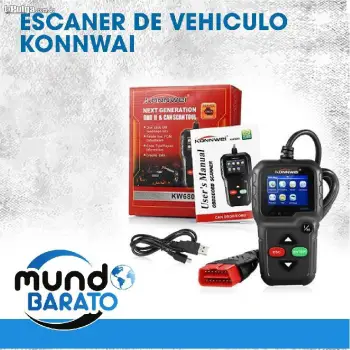 Konnwei kw808 obd2 escáner vehiculo lector de código obdii