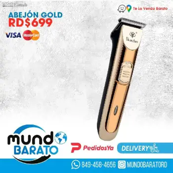 Abejon dorado gold recargable inhalambrico cortadora cabello