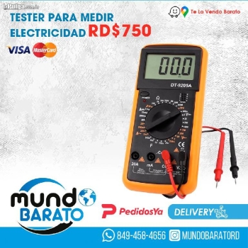 Tester multimetro digital medidor elect voltimetro corriente