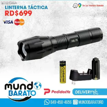 Linterna foco led con bateria recargable 54000 lumens