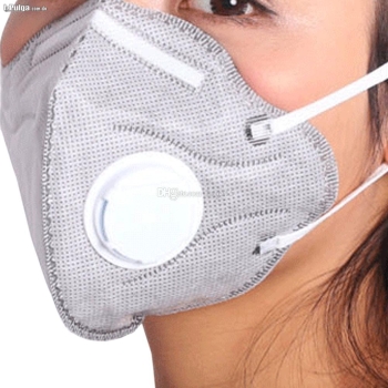 Mascara desechable con filtro de carbon activado para seguridad indust