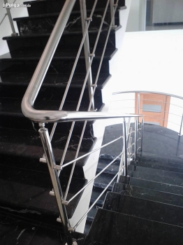 Fabricacion de pasamanos para escalera en acero inoxidable
