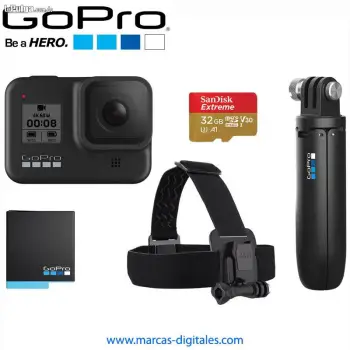 Gopro hero8 black edition uhd 4k 60cps 12mp combo especial