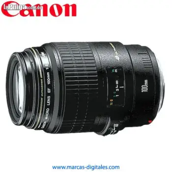 Lente canon ef 100mm f2.8 usm macro para camaras canon ef