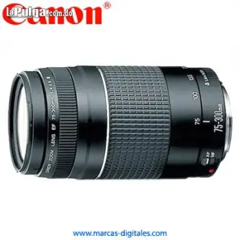 Lente canon ef 75-300mm iii f4.5-5.6 telefoto para camaras srl canon