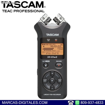 Tascam dr-07mk ii grabadora de audio profesional