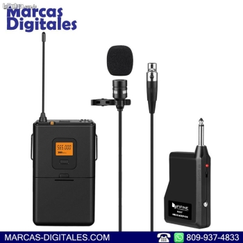 F tec sistema de microfono inalambrico uhf tipo lavalier mini xlr