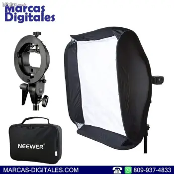 Neewer softbox portatil 24 pulgs para flash speedlite con montura s