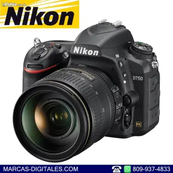 Camara nikon d750 fx full frame con lente 24-120mm vr dslr