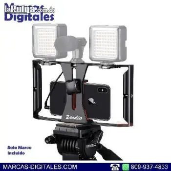 Marco video rig estabilizador para smartphones 3 zapatas