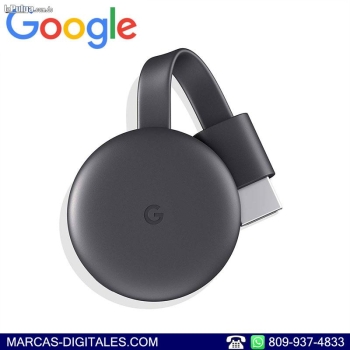 Google chomecast reproductor streaming hdmi 1080p 3ra generacion