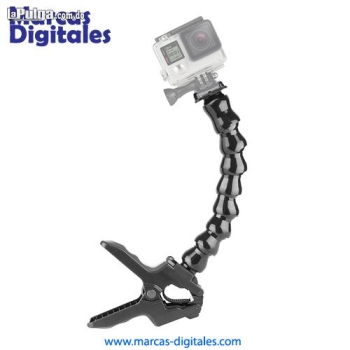 Pinza con brazo flexible para camaras gopro y similares