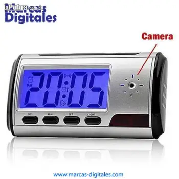 Reloj alarma de mesa con camara oculta