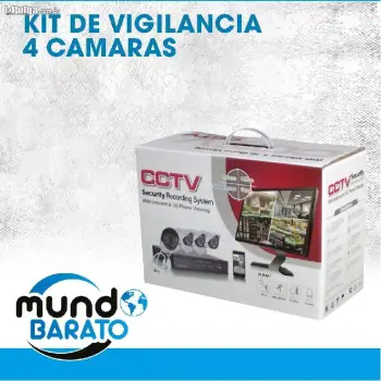 Kit de 4 camaras de seguridad full hd 4k dvr cctv vigilancia