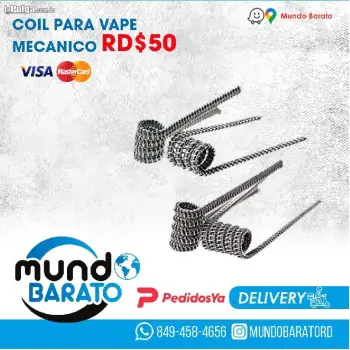 Coil bobina resistencia de alambre para vape vaper unidad detal