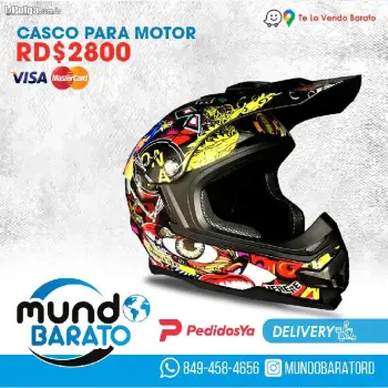 Casco para motocross motos. full colorido gran variedad moto motor