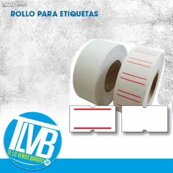 Rollos para etiquetadora de precio 1000 etiquetas. rollo