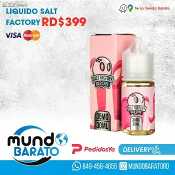 Liquido salt factory liquid sal eliquid variedad sabores