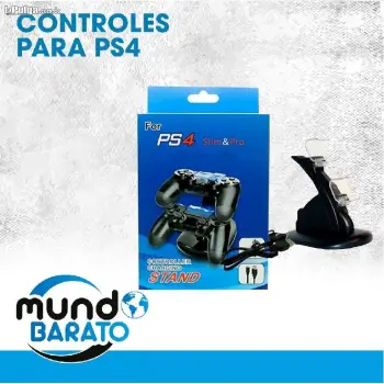 Cargador doble de control ps4 dual slim pro