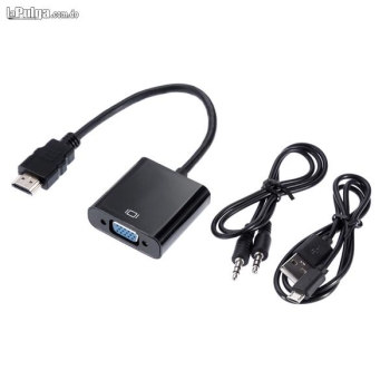 Convertidor hdmi a vga con salida de audio mas usb