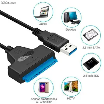 Cable adaptador usb 3.0 a sata para disco duro compatible ps3 ps4 xb